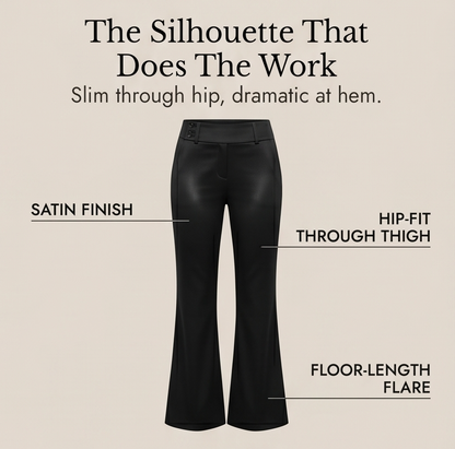 Women's Wide-Leg Flare Pants | Elongating & Comfortable Fit 9