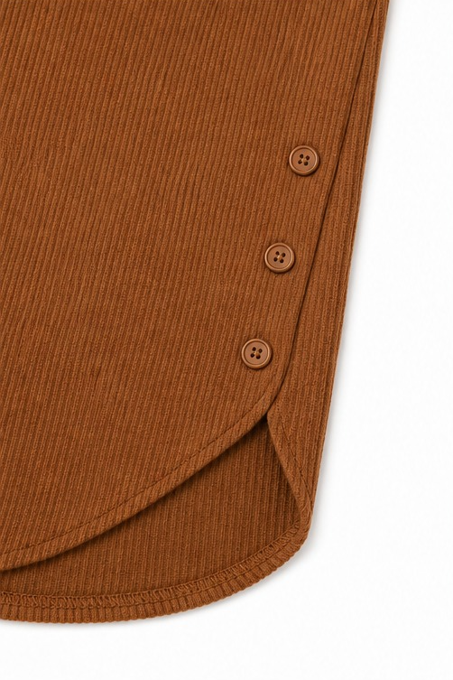 Women's Henley Top | Ribbed Texture & Relaxed Fit 7