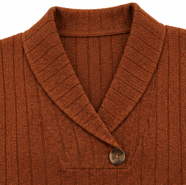 Women's Ribbed V-Neck Knit Top | Slim Fit & Shape Retention 6