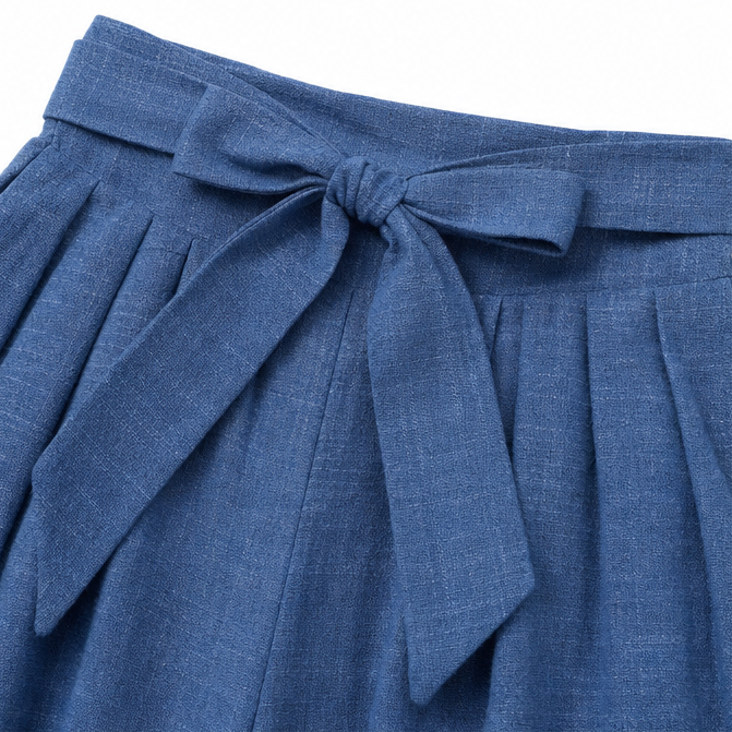 Women's Wide Leg Pants | Tie Front & High Waisted 8