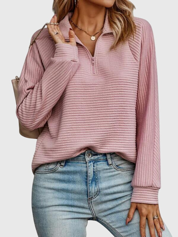 Women's Zip Jumper | Elegant V-Neck Design 2