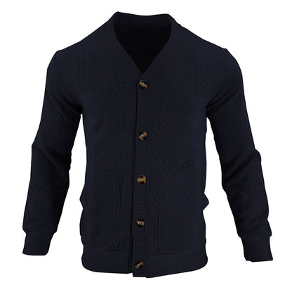 Men's Cable Knit Cardigan | Button-Up Warmth 7