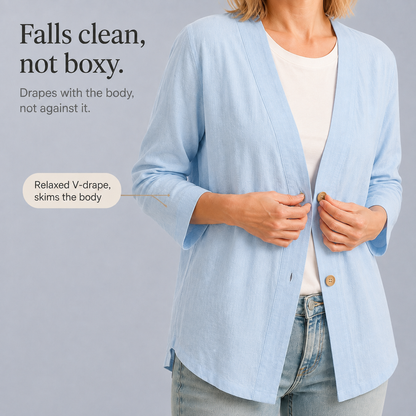 Women's Open-Front Cardigan | Lightweight & Breathable 11