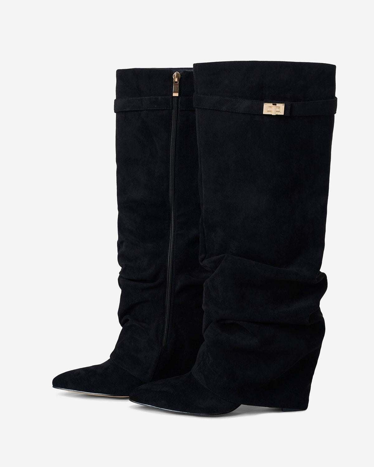 Women's Knee High Boots | Hidden Heel & Slouch Design 2