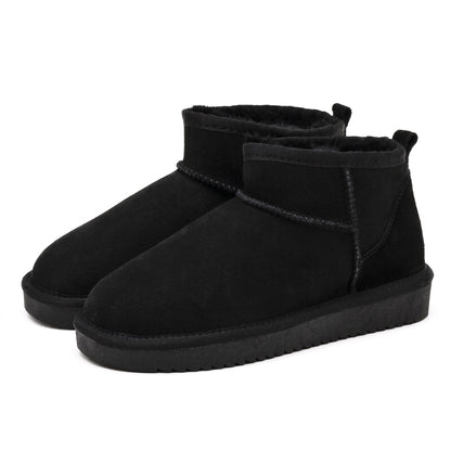 Emily - Women's Ankle Boots with Faux Fur Lining and Cushioned Sole - Boots - Black - Davies & Cooper