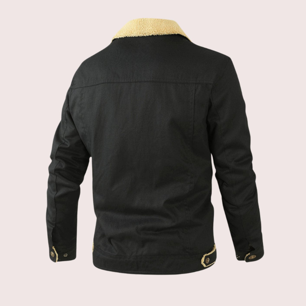 Ernest | Men's Sherpa-Lined Relaxed-Fit Snap-Button Casual Jacket