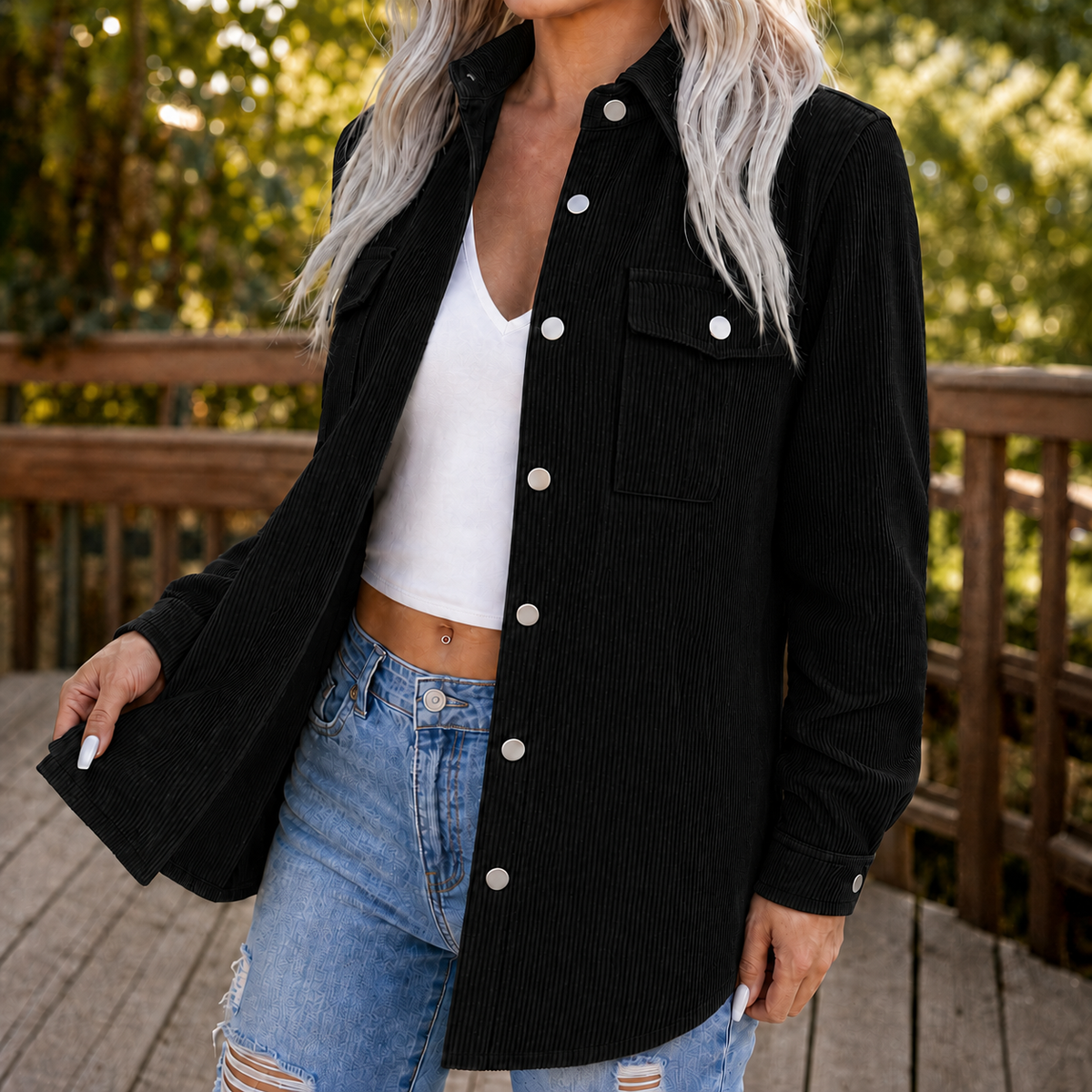 Women's Shirt Jacket | Oversized & Layers Over Sweaters 11