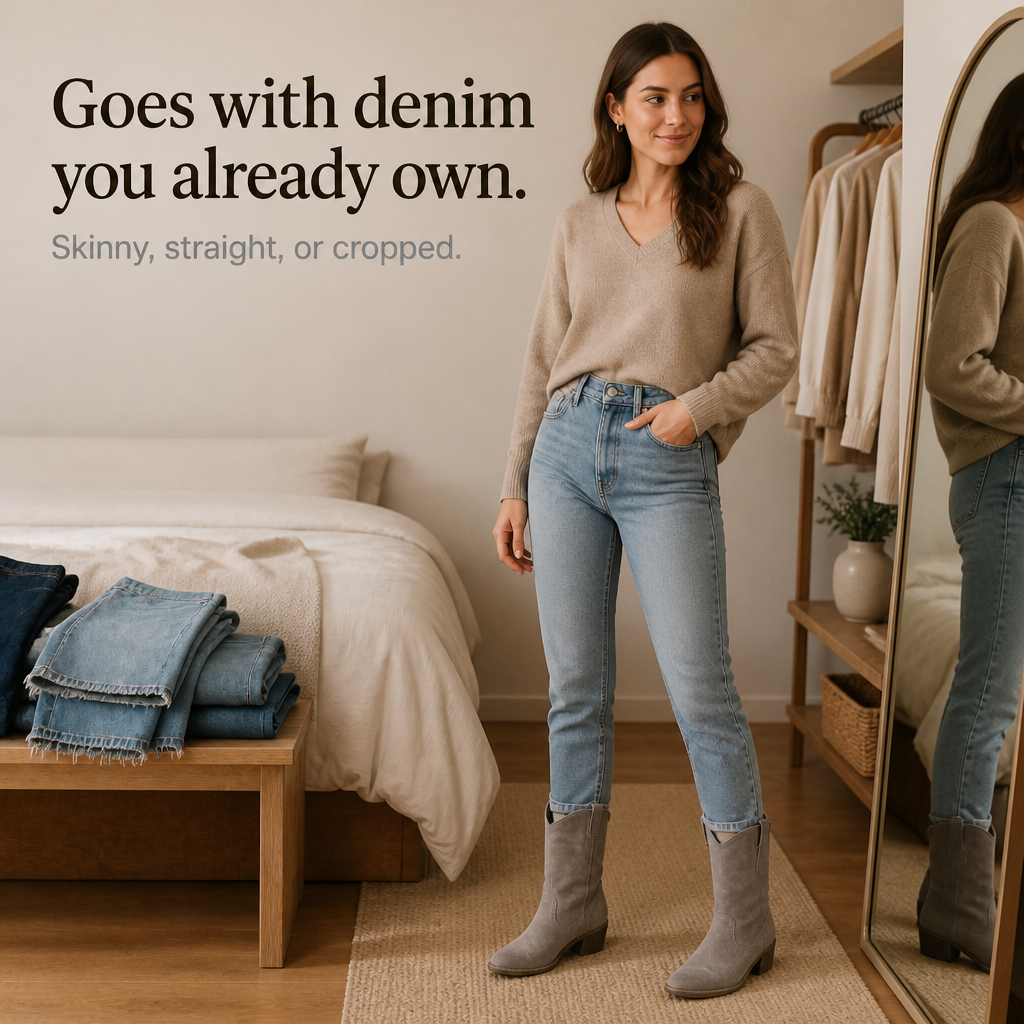 Women's Western Ankle Boots | Flexible Fit & All-Day Comfort 8