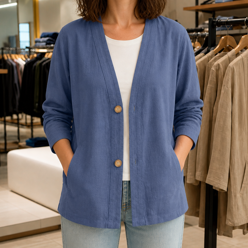 Women's Open-Front Cardigan | Lightweight & Breathable 14