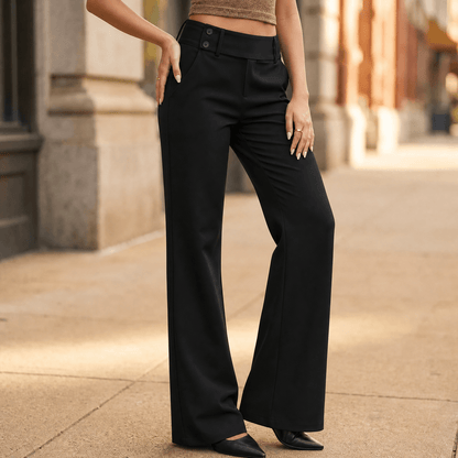 Women's Wide-Leg Flare Pants | Elongating & Comfortable Fit 16