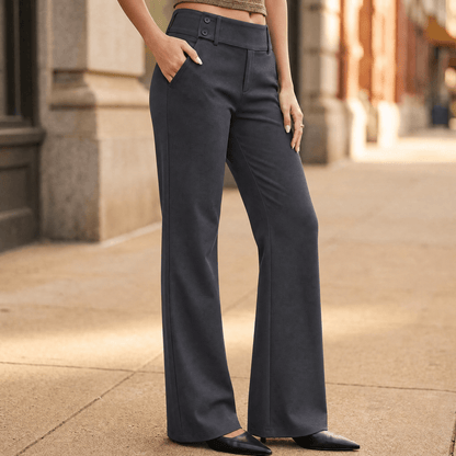 Women's Wide-Leg Flare Pants | Elongating & Comfortable Fit 18