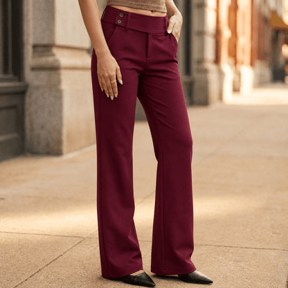 Women's Wide-Leg Flare Pants | Elongating & Comfortable Fit 20