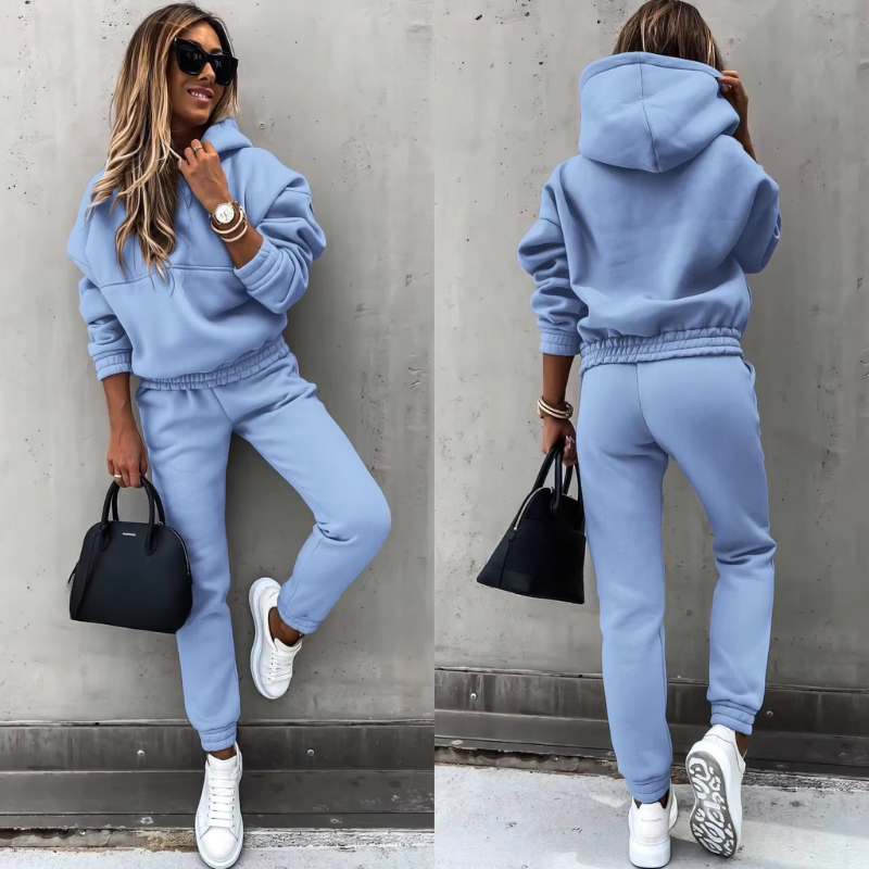 Women's Tracksuit Set | Oversized Hoodie & Tapered Joggers 2
