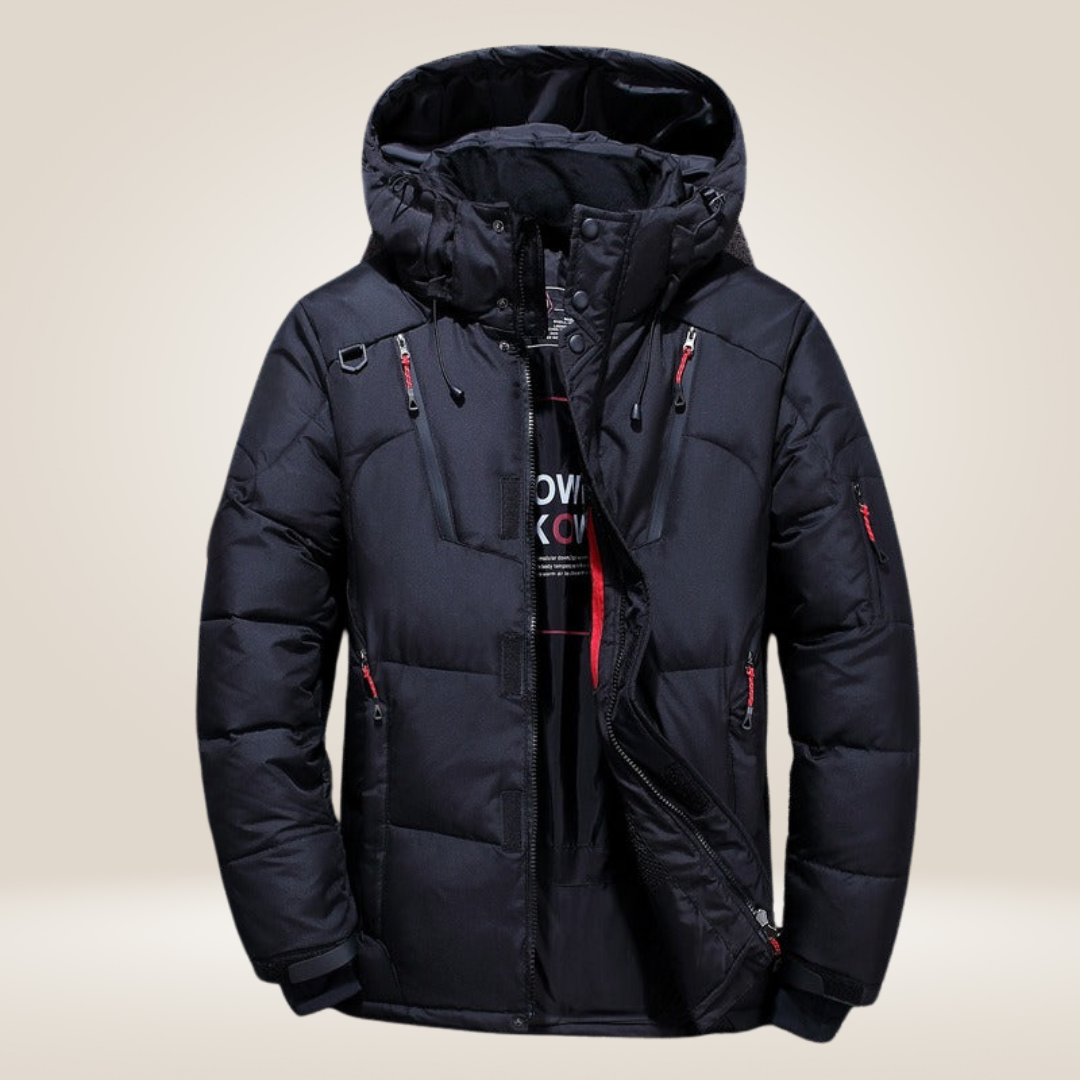 Nordfall Men’s Parka Winter Jacket – Thick Fleece-Lined Waterproof & Windproof Coat - Solorfit