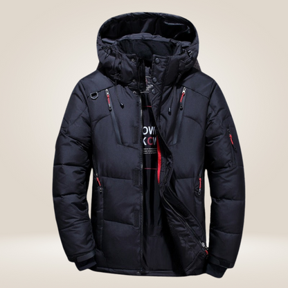 Nordfall Men’s Parka Winter Jacket – Thick Fleece-Lined Waterproof & Windproof Coat - Solorfit