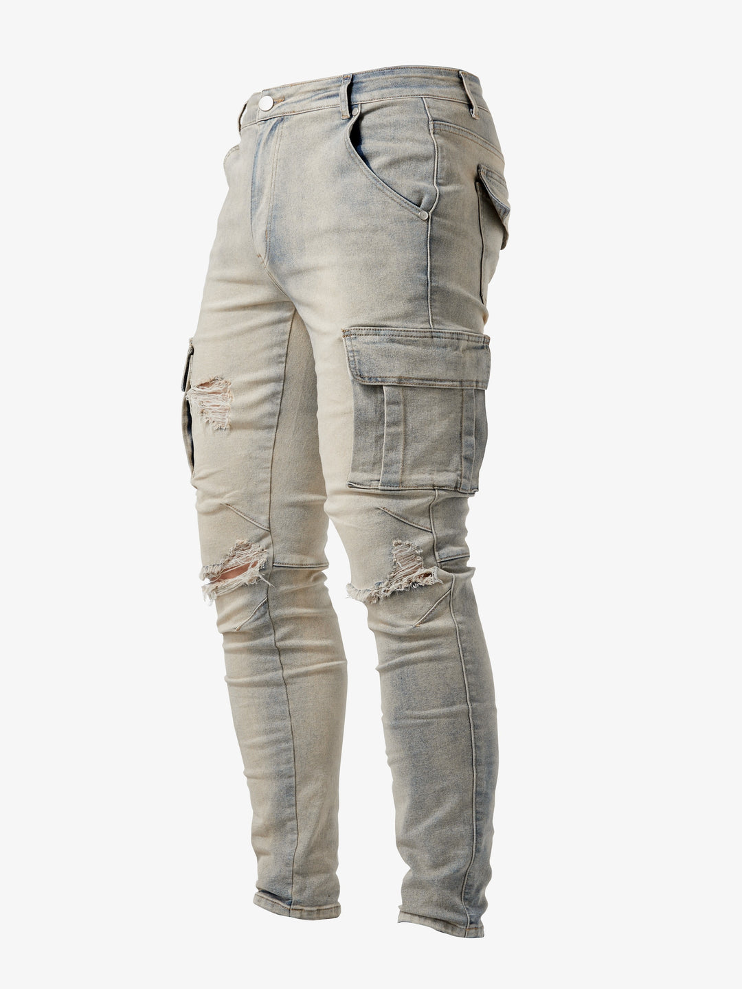 Men's Cargo Jeans | Slim Fit & Utility Pockets 3