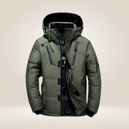 Nordfall Men’s Parka Winter Jacket – Thick Fleece-Lined Waterproof & Windproof Coat - Solorfit