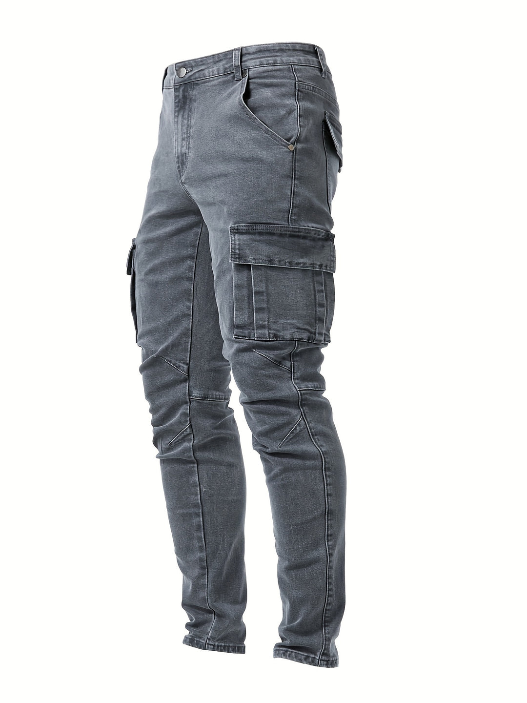 Men's Cargo Jeans | Slim Fit & Utility Pockets 4