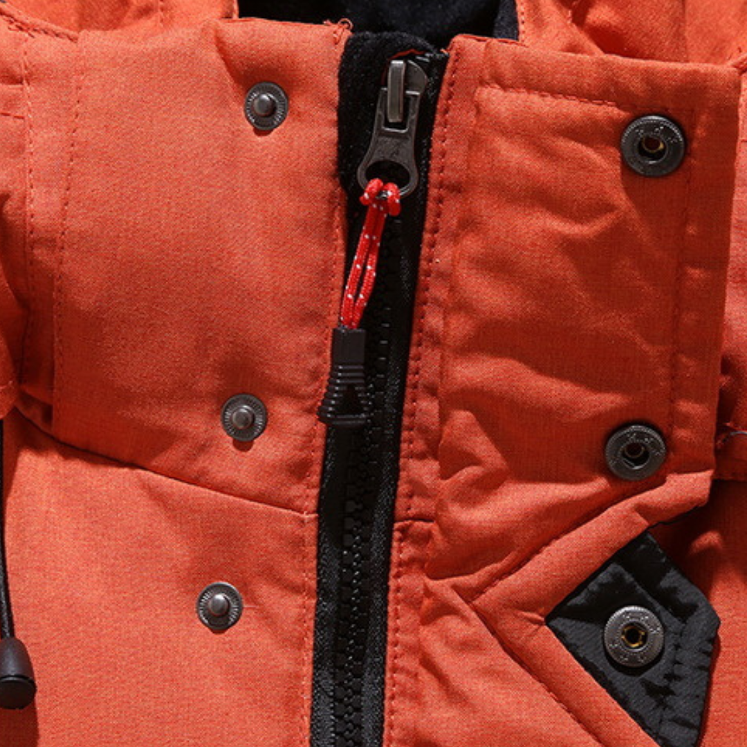 Nordfall Men’s Parka Winter Jacket – Thick Fleece-Lined Waterproof & Windproof Coat - Solorfit