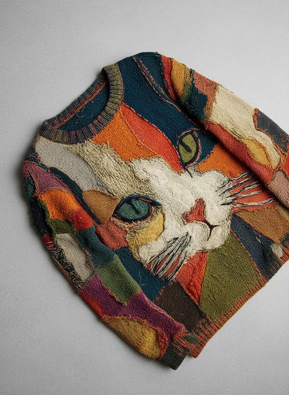 Women's Casual Sweater | Art-Inspired Design & Relaxed Fit 2