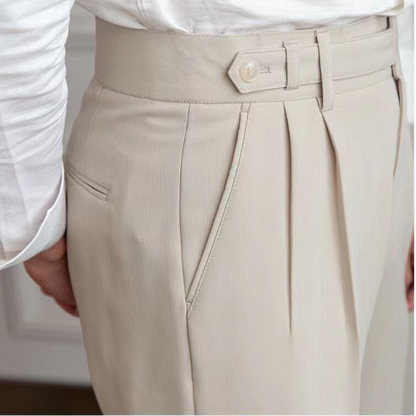 Gene | Men's Straight-Cut Dress Pants with Pockets
