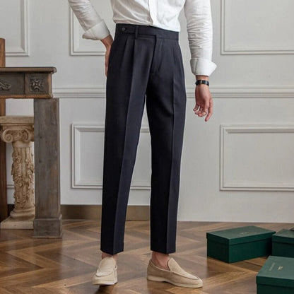 Gene | Men's Straight-Cut Dress Pants with Pockets