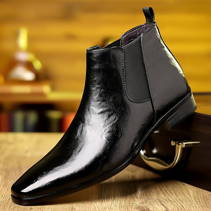 Hamish | Polished Ankle Chelsea Boots
