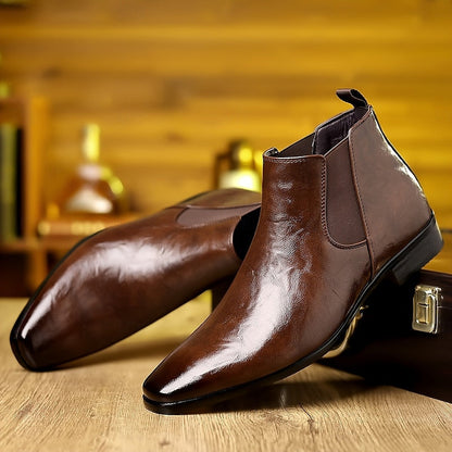 Hamish | Polished Ankle Chelsea Boots