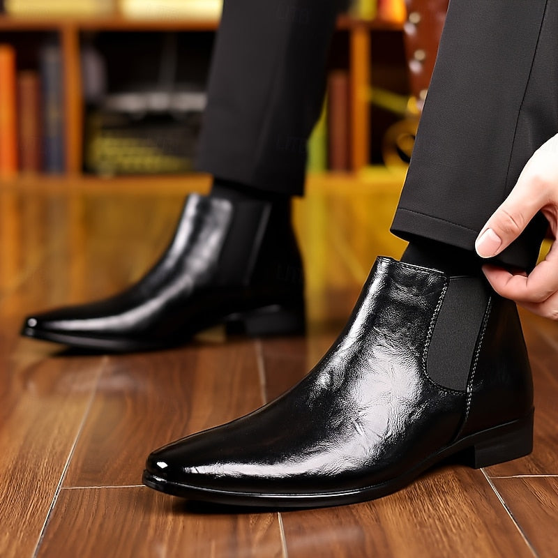 Hamish | Polished Ankle Chelsea Boots
