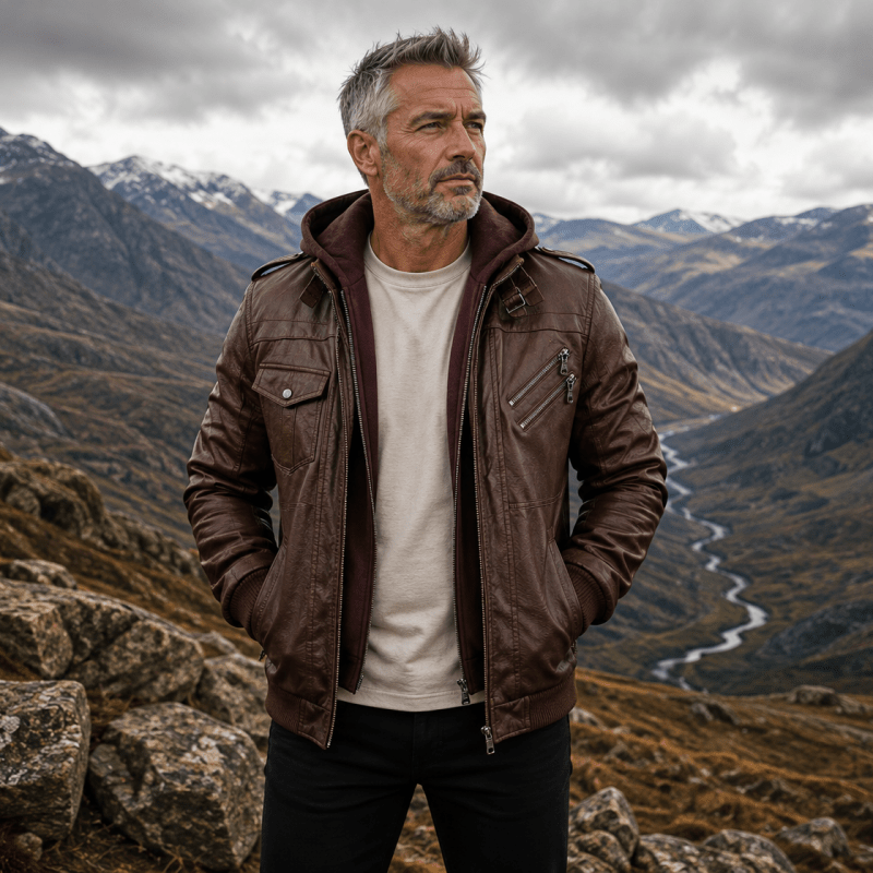 H.D Anarchy Leather Jacket - Handsome Dans