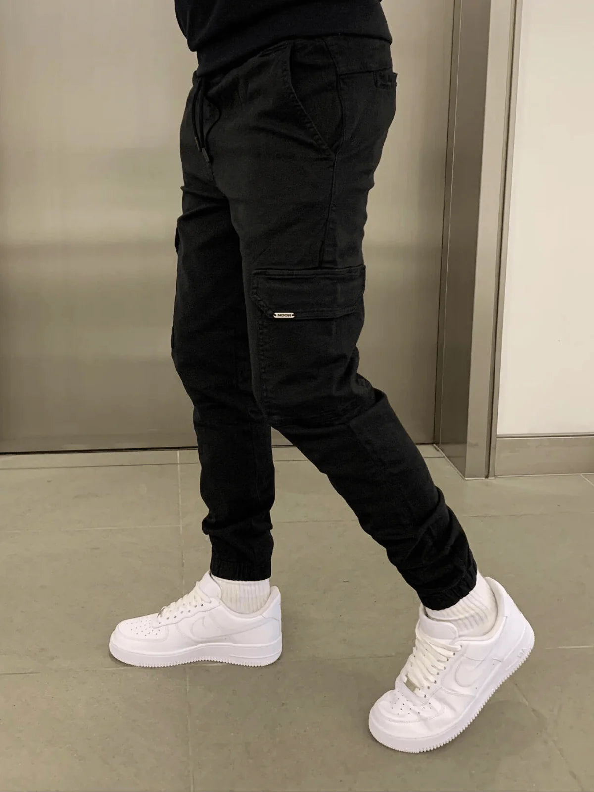 Men's Slim Fit Cargo Joggers | Elastic Waist Streetwear 3