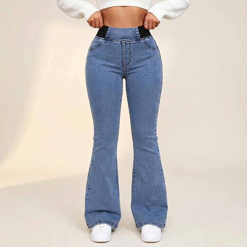 Women's High Waist Flare Jeans | Stretch & No Pinch Waistband 1
