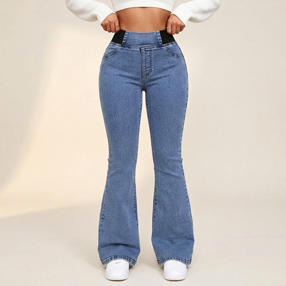 Women's High Waist Flare Jeans | Stretch & No Pinch Waistband 1