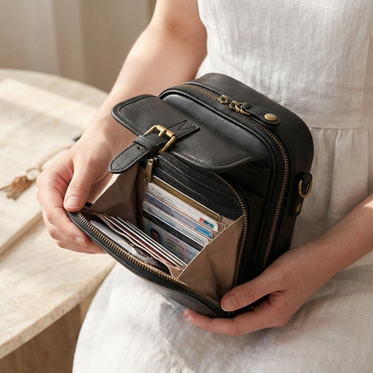 Women's Crossbody Bag | Card Slots & Anti-Theft Zip 1