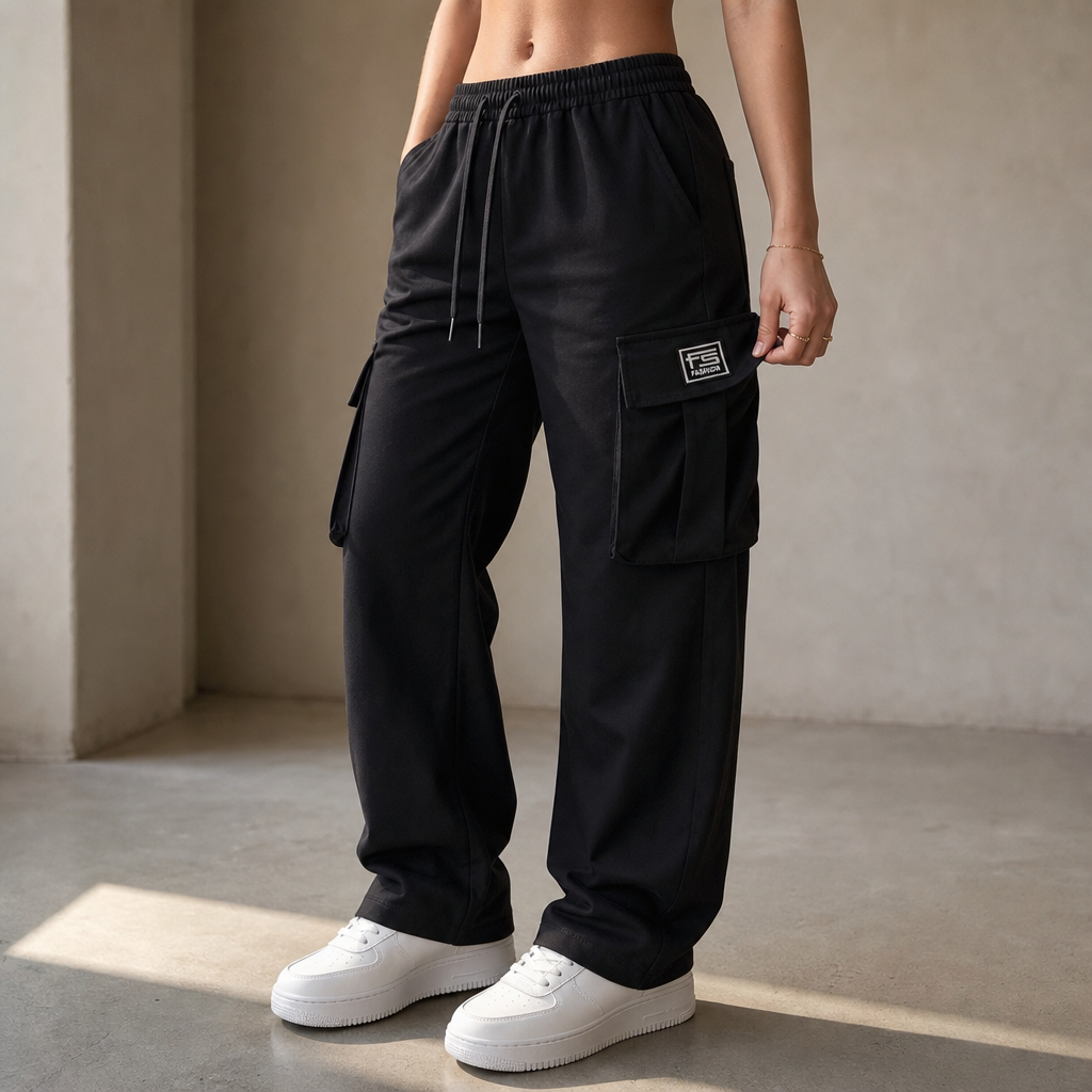 Women's Cargo Pants | Adjustable Waist & Relaxed Fit 1
