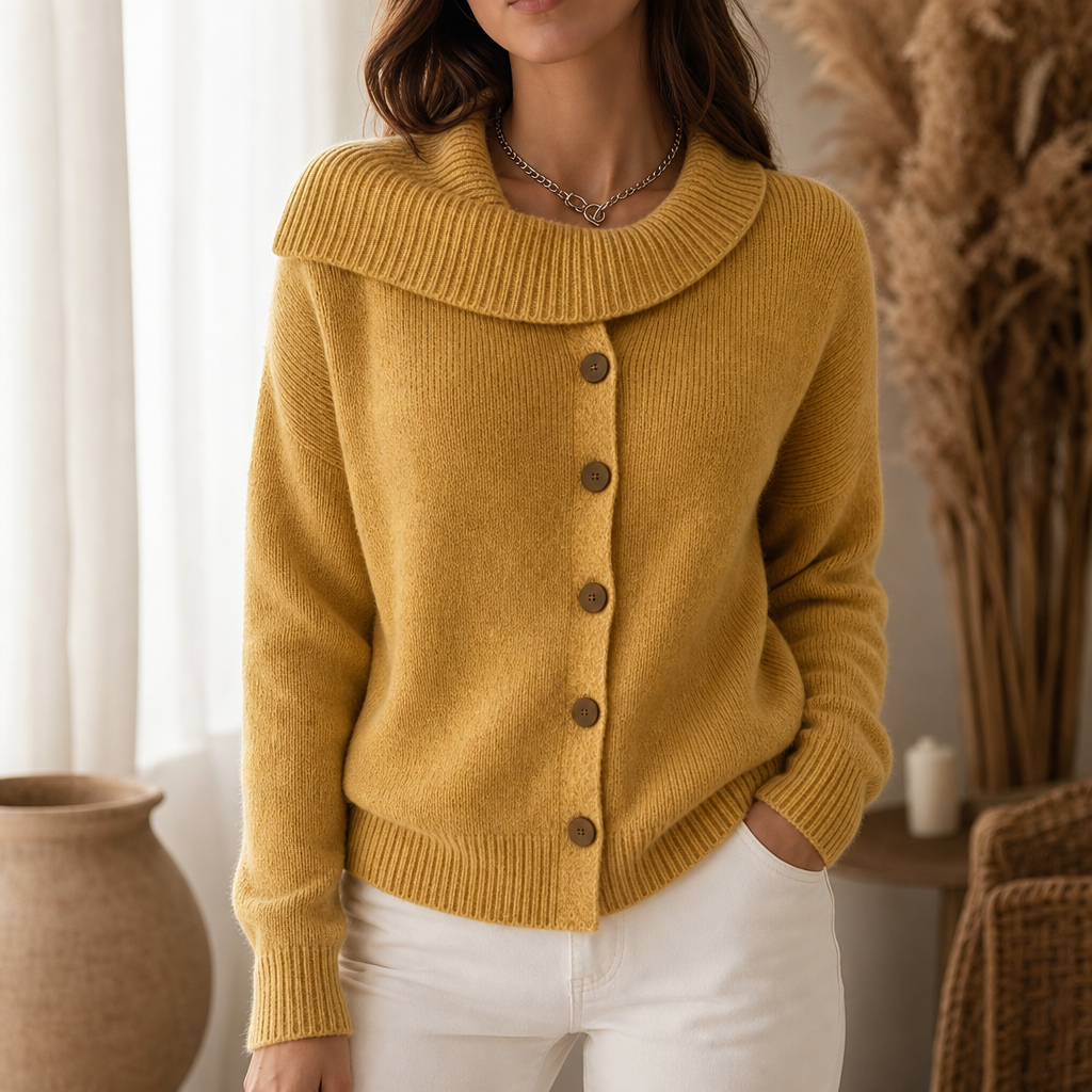 Women's Waterfall Collar Cardigan | Effortlessly Styled Layer 1