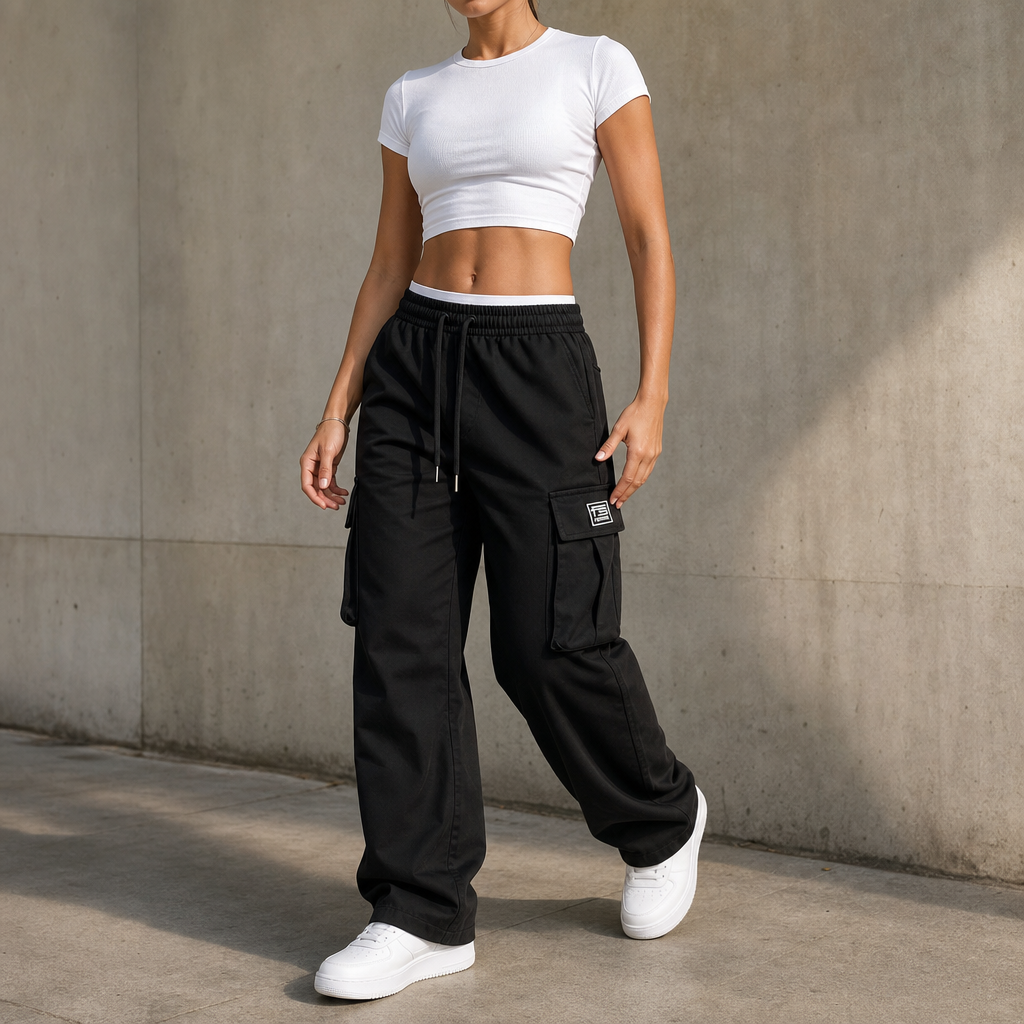 Women's Cargo Pants | Adjustable Waist & Relaxed Fit 2
