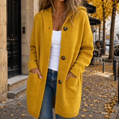 Women's Hooded Knit Cardigan | Button-Front & Warm 1