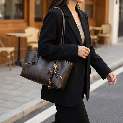 Women's Vintage Shoulder Bag | Structured & Easy Care 1