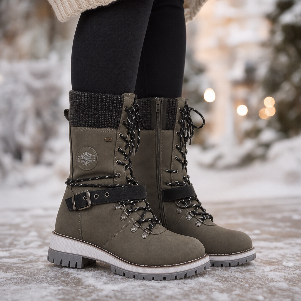 Women's Chelsea Winter Boots | Warm Knit-Shaft Comfort 2
