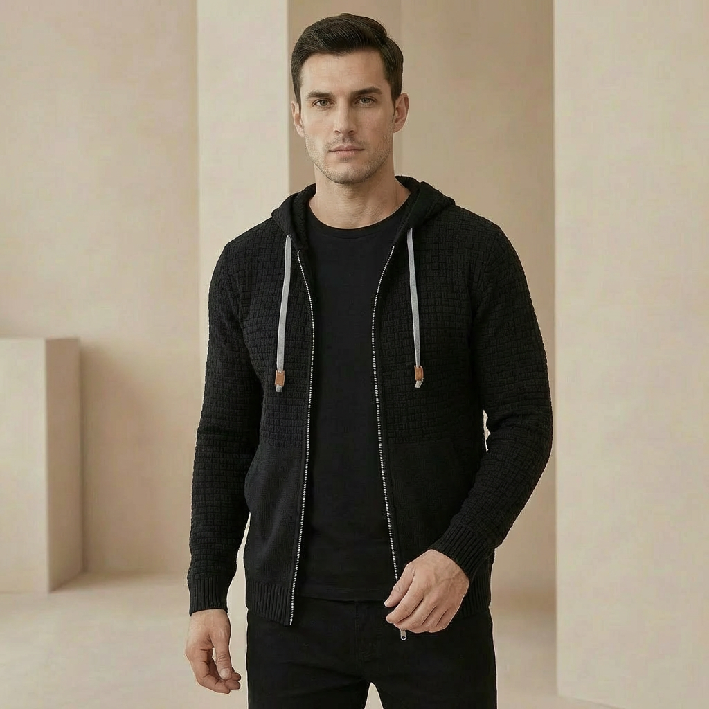Men's Full Zip Hoodie Storm Cuffs Deep Pockets Jacket 1