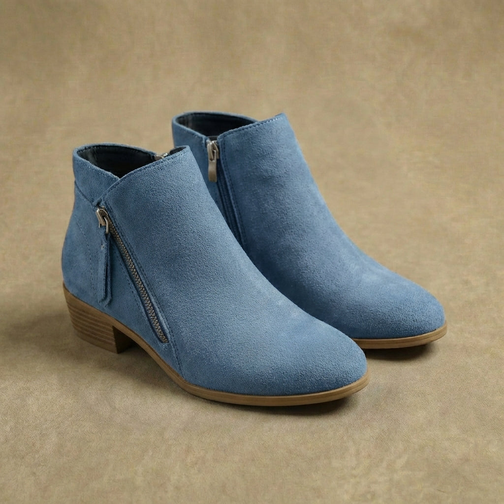 Women's Wide Fit Ankle Boots Ergonomic Arch Support Sole 2