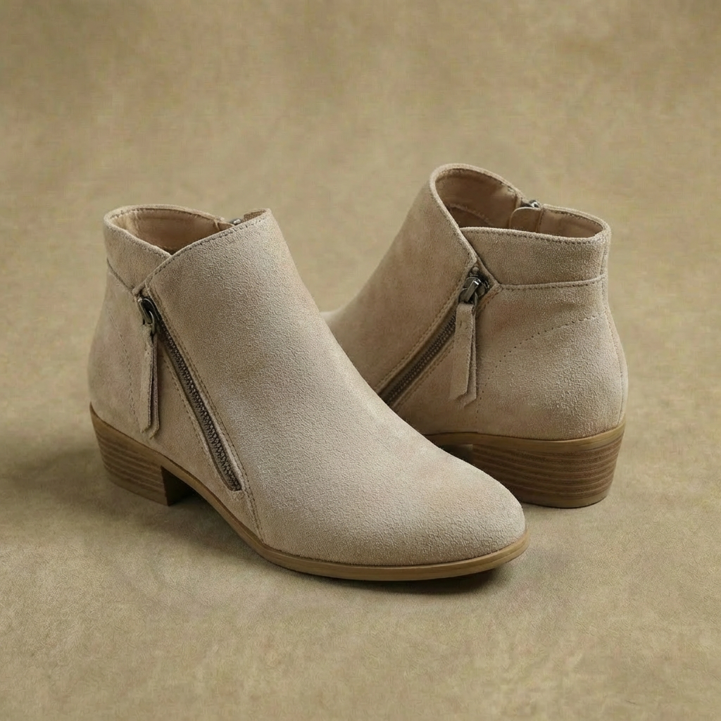 Women's Wide Fit Ankle Boots Ergonomic Arch Support Sole 4