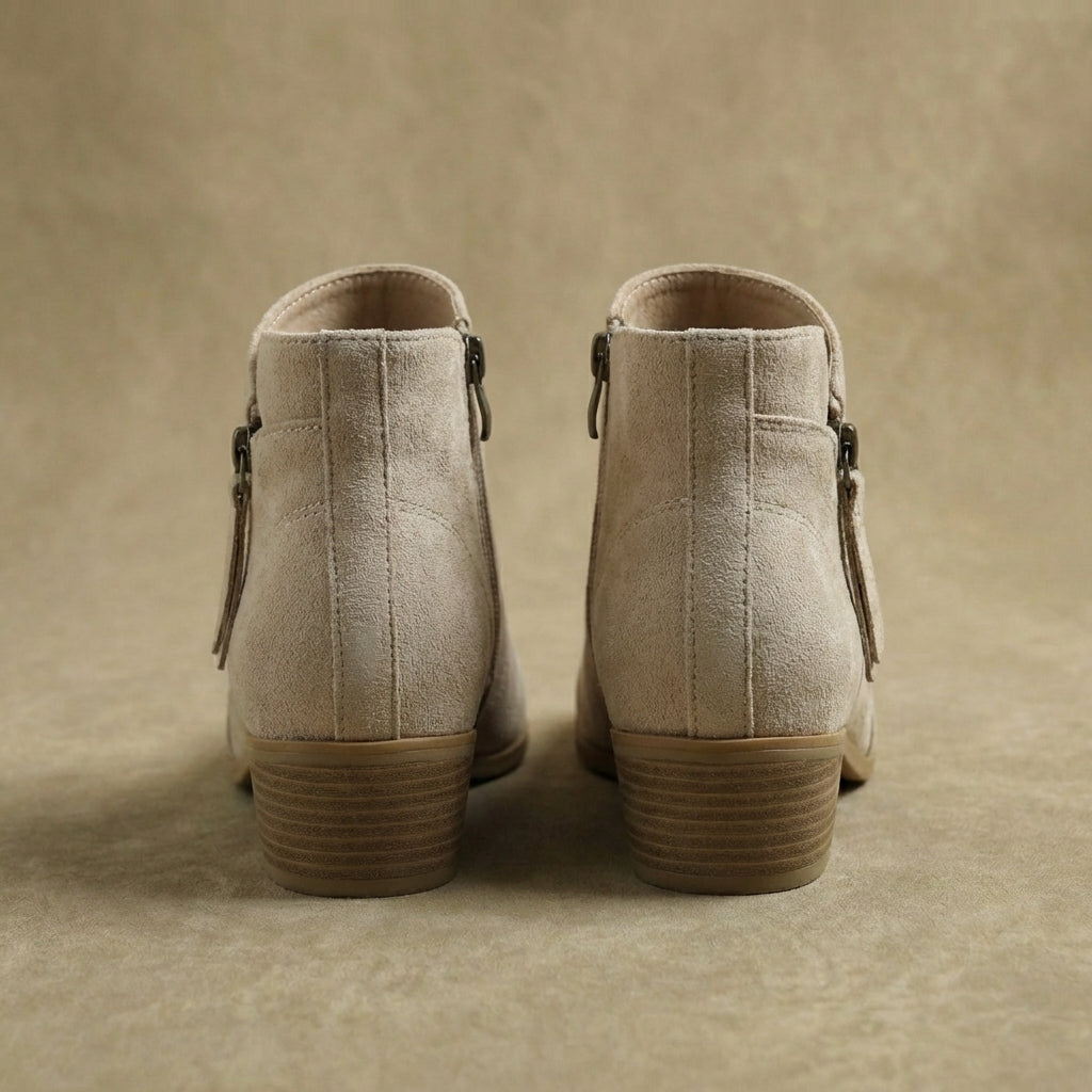 Women's Wide Fit Ankle Boots Ergonomic Arch Support Sole 6