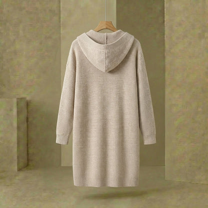 Women's Longline Hooded Cardigan | Button-Up Layering Sweater 5