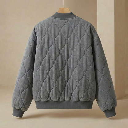 Women's Quilted Bomber Jacket | Oversized & Lightweight Warmth 4