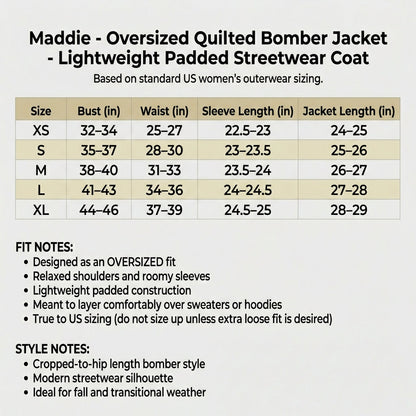 Women's Quilted Bomber Jacket | Oversized & Lightweight Warmth 5