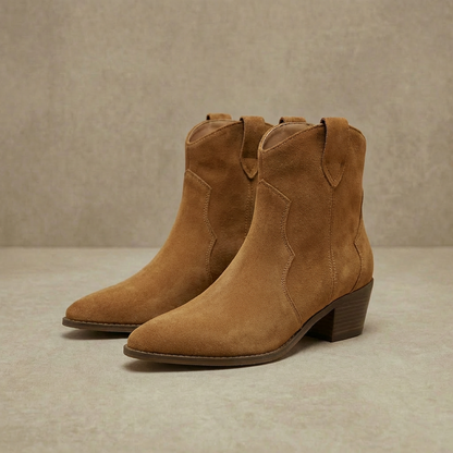 Women's Western Chelsea Boots Slip On Ankle Booties Cushioned 2