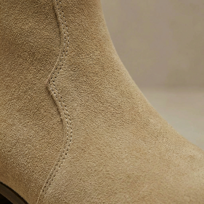 Women's Western Chelsea Boots Slip On Ankle Booties Cushioned 4