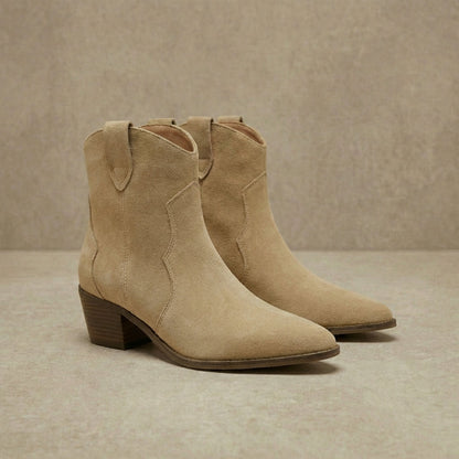 Women's Western Chelsea Boots Slip On Ankle Booties Cushioned 5